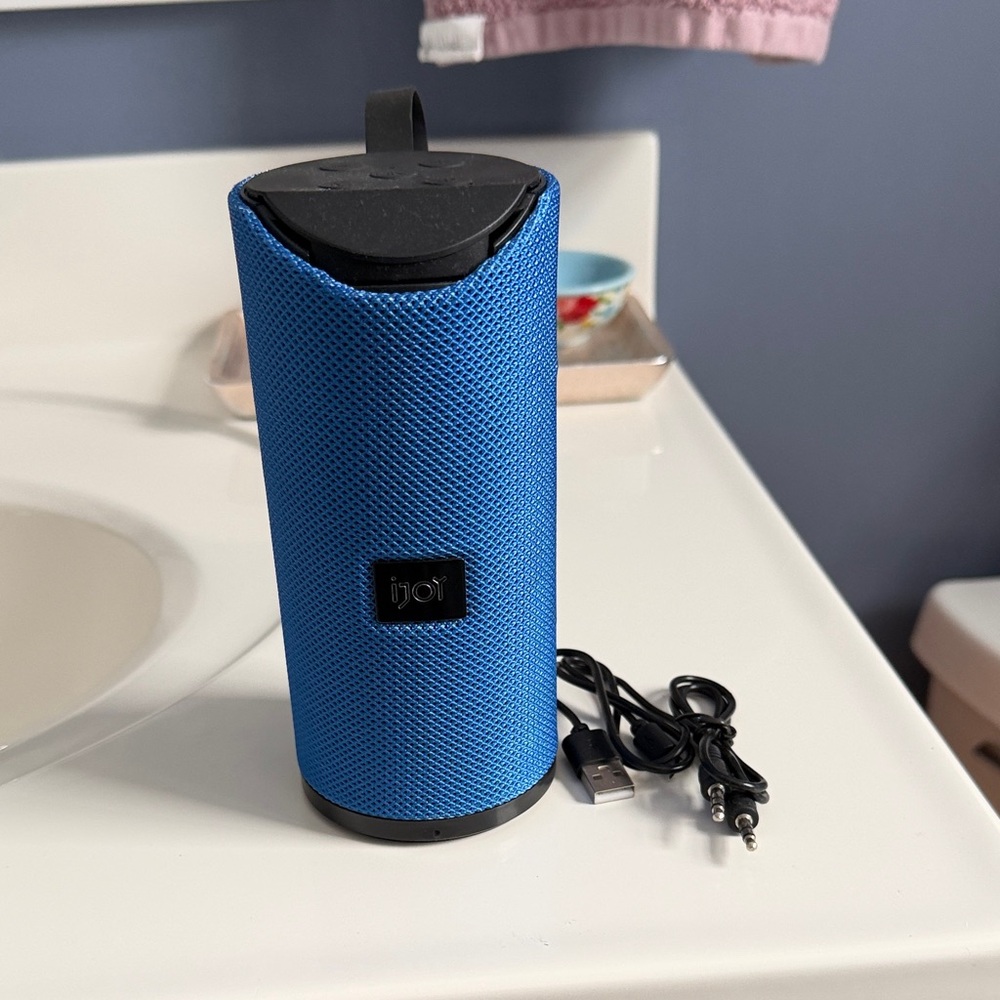 Blue Portable Bluetooth Speaker